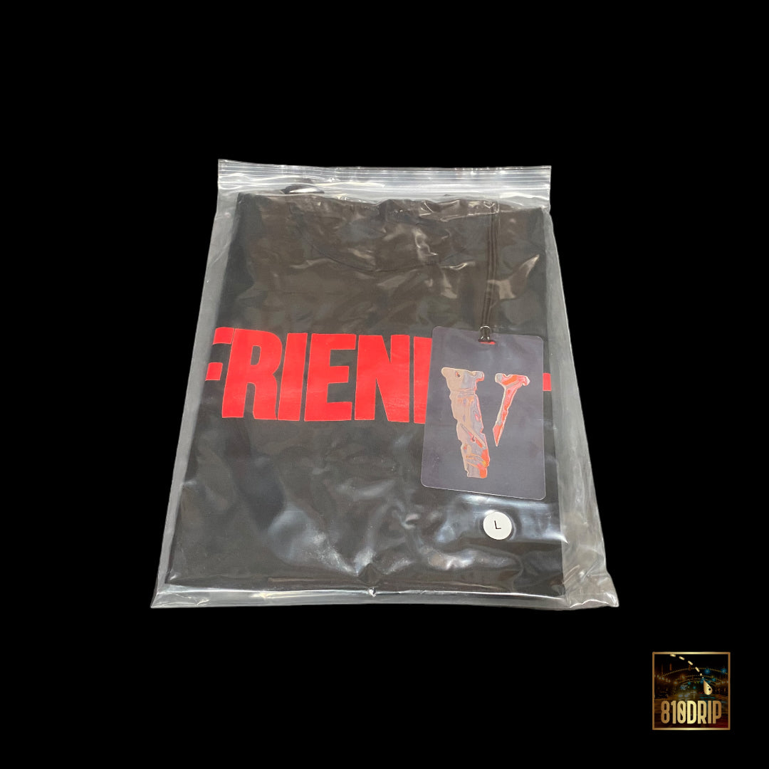 Camiseta Vlone Red Friends Negra