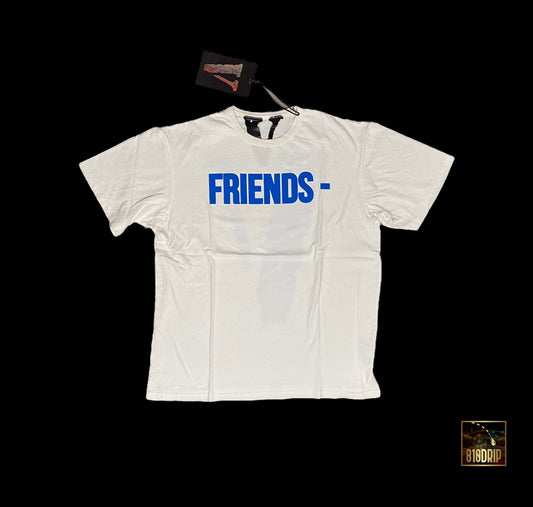 Vlone Blue Friends 白色 T 恤 (XL)