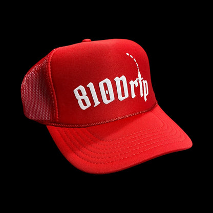 810Drip Red Trucker Hat