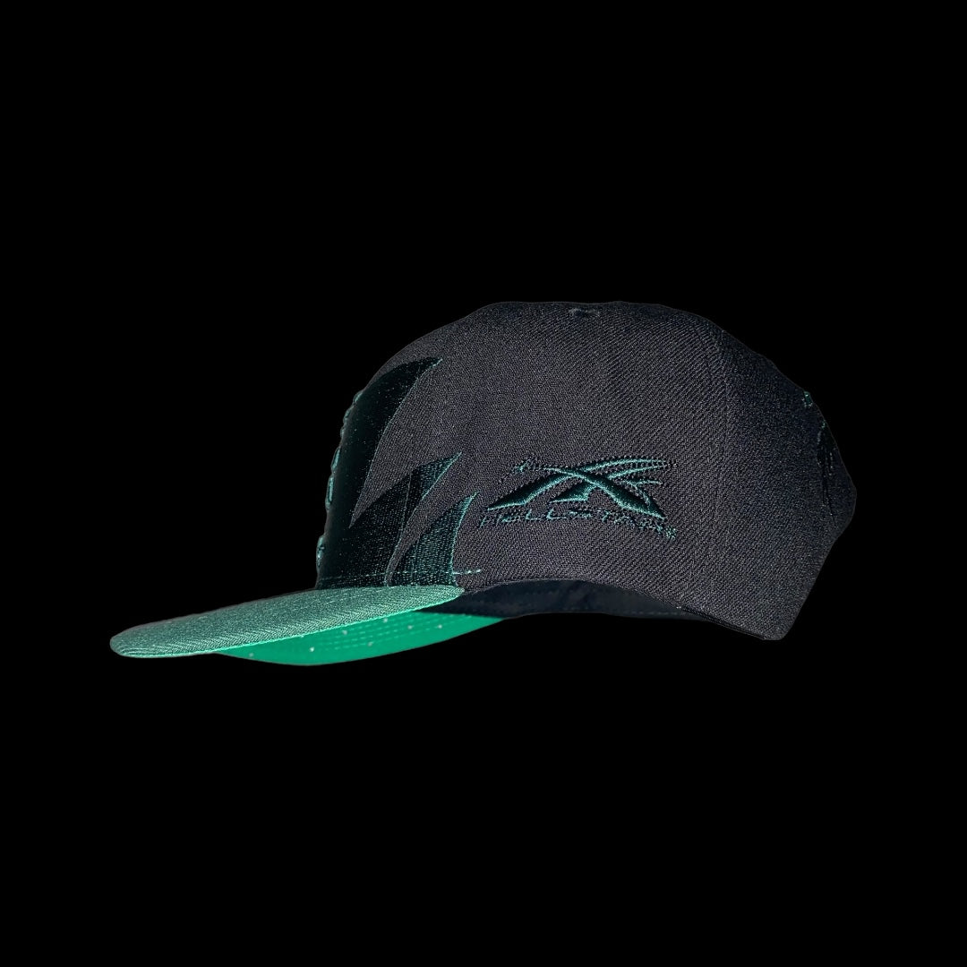 Gorra Snapback Hellstar Shark Teeth UNRELEASED Negro/Verde