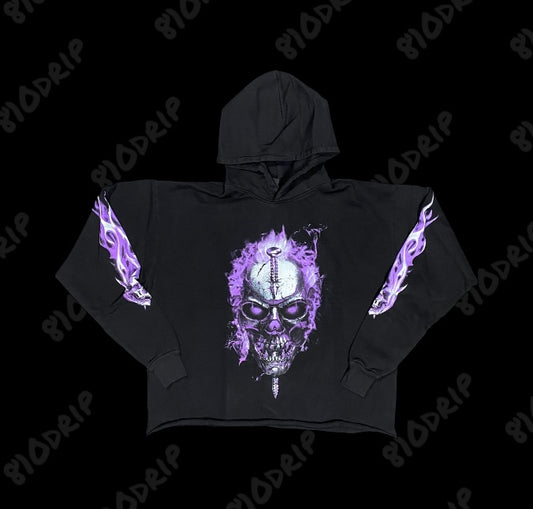 Vlone Purple Skully Hoodie