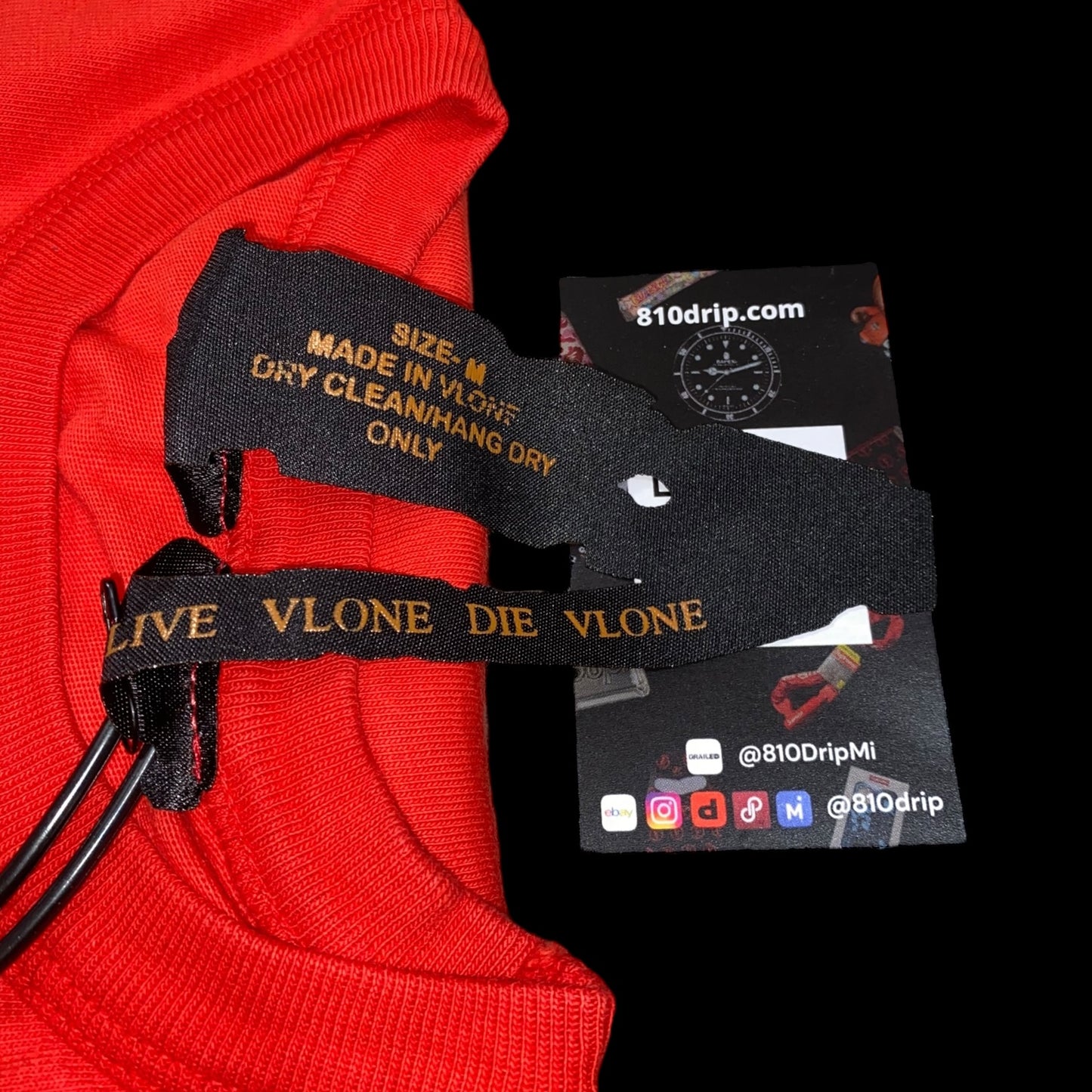 Camiseta Vlone Black Panther Roja