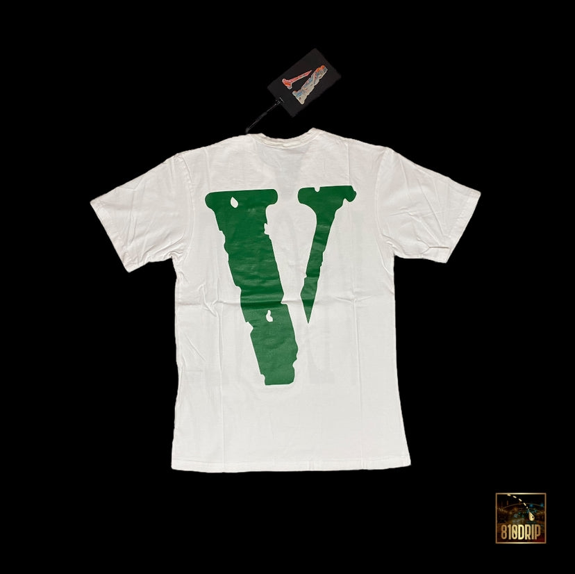 Vlone Green Staple White Tee (M)