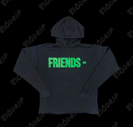 Vlone Green Friends Hoodie Black
