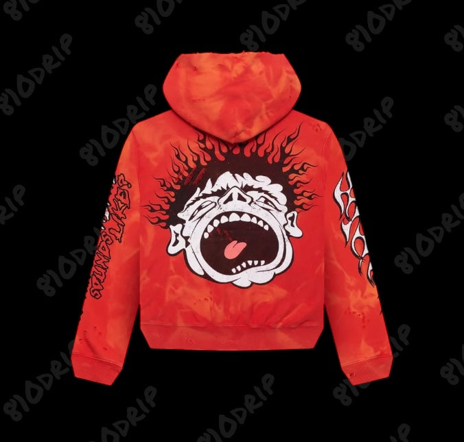 Hellstar Records Lava Wash Hoodie