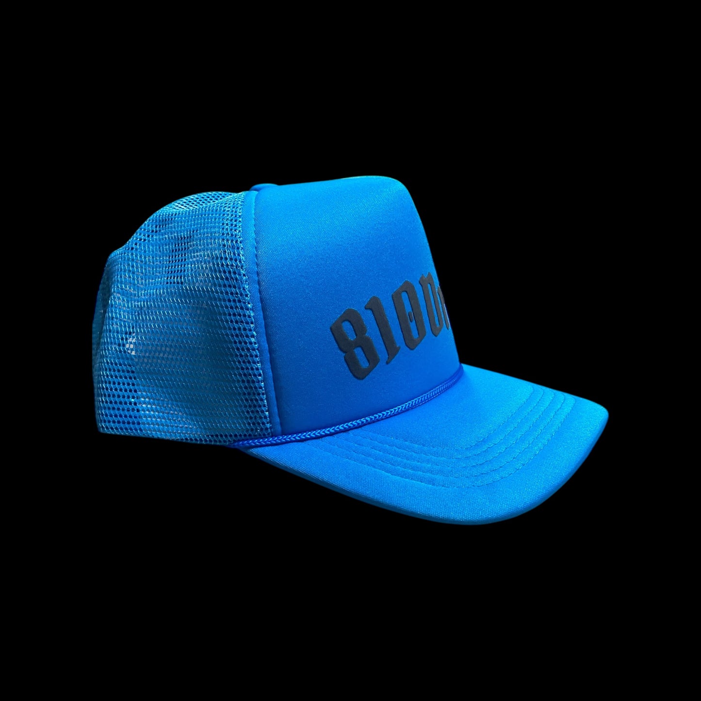 810Drip Light Blue Trucker Hat