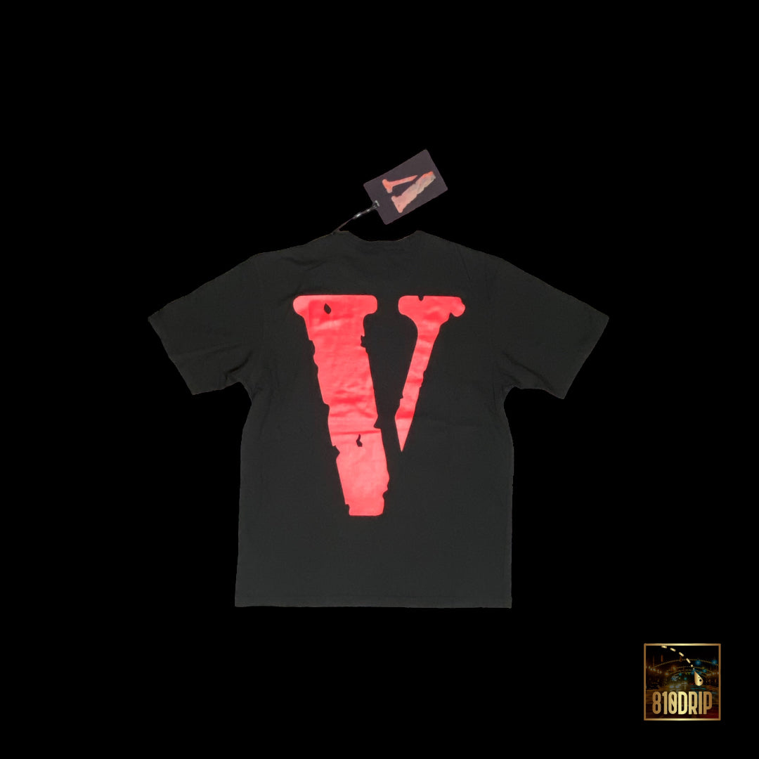 Camiseta Vlone Red Friends Negra