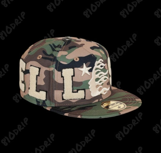 Hellstar OG Patch Fitted Hat - Camo