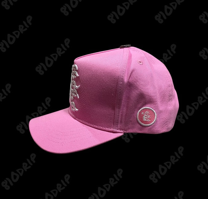 Hellstar OG Logo Snapback Hat - Pink