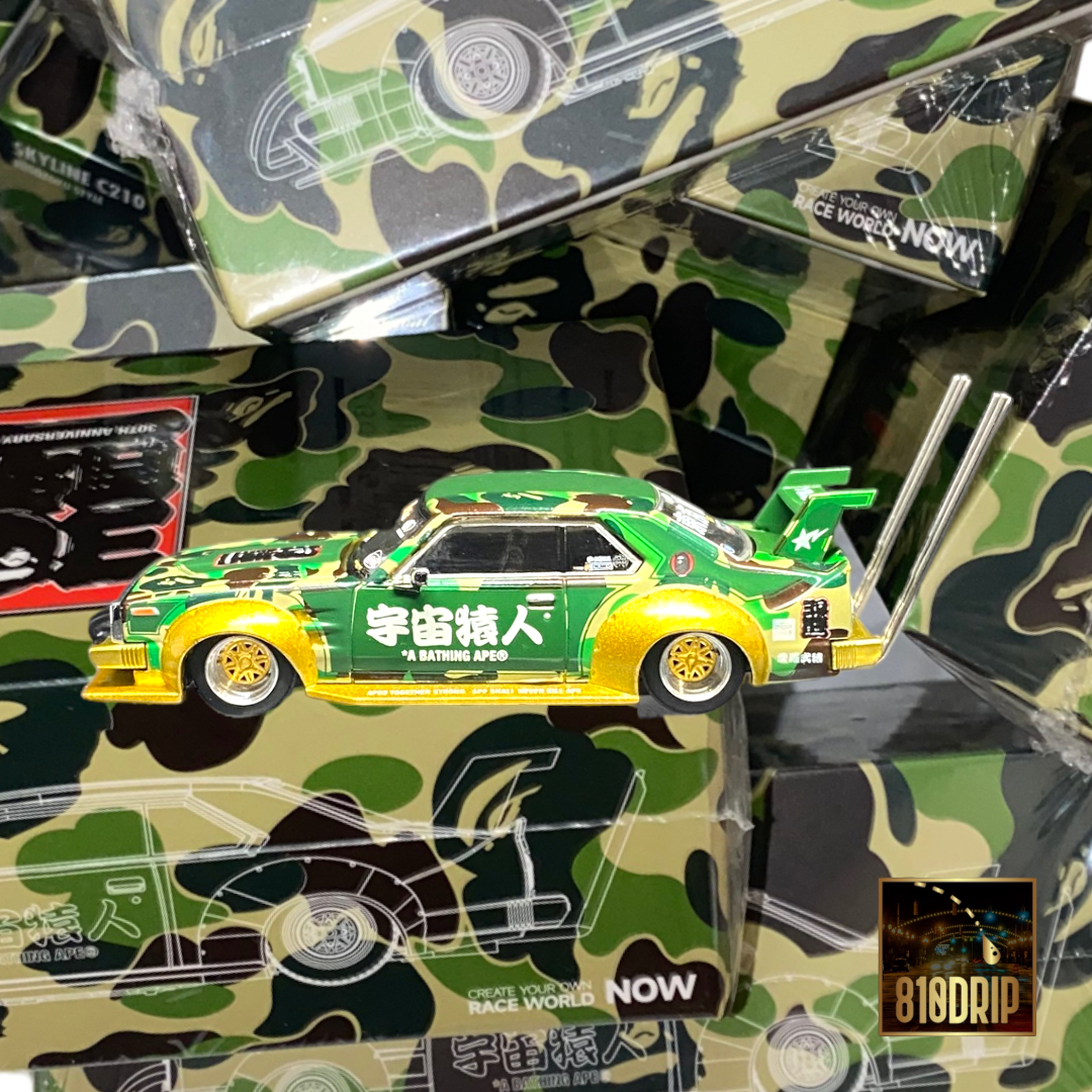 Modelo de coche Bape x Poprace Skyline C210