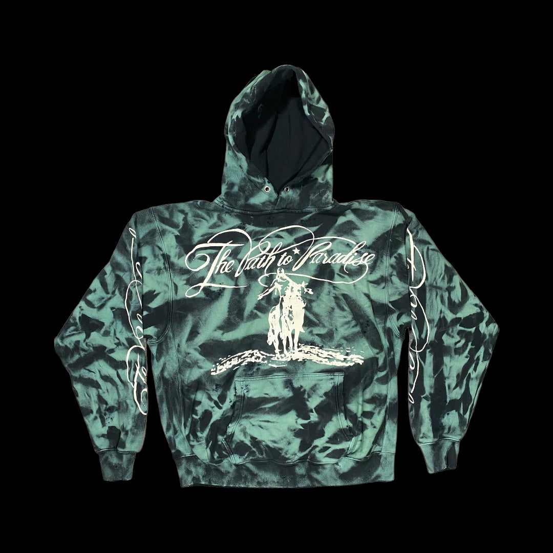 Sudadera con capucha Hellstar Green Marble Paradise inédita