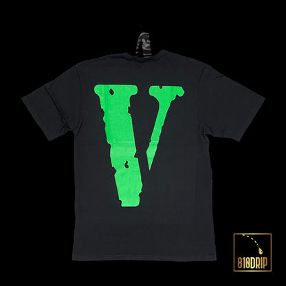 Camiseta Vlone Green Friends Negro