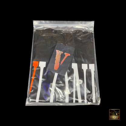 Vlone Orange Staple Tee Black