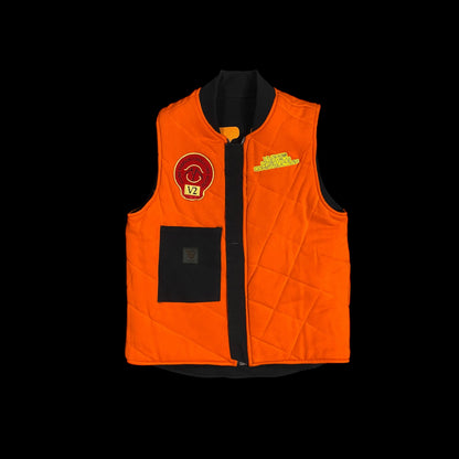 Vlone Caution Reversible Zip Vest