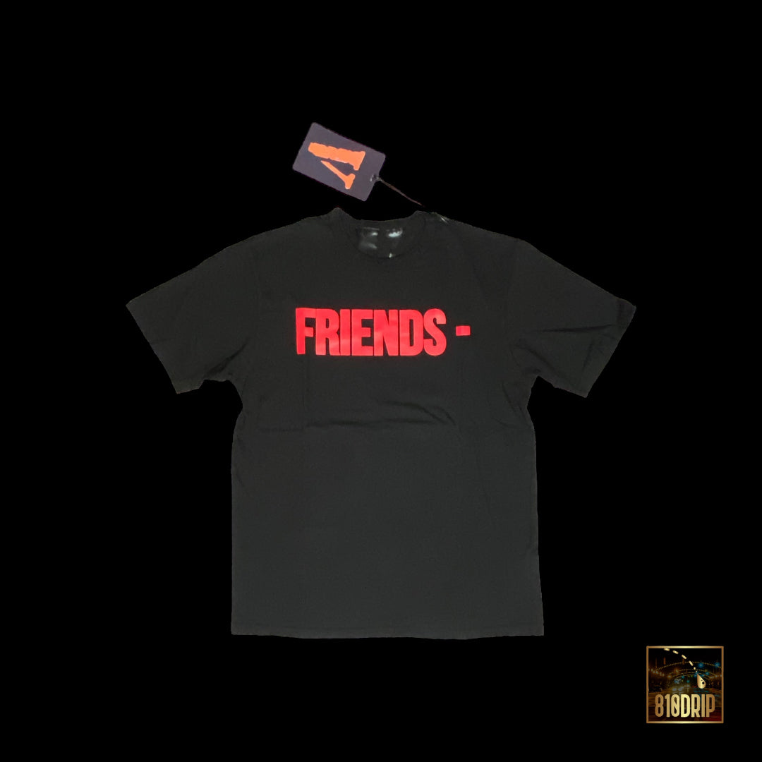 Camiseta Vlone Red Friends Negra