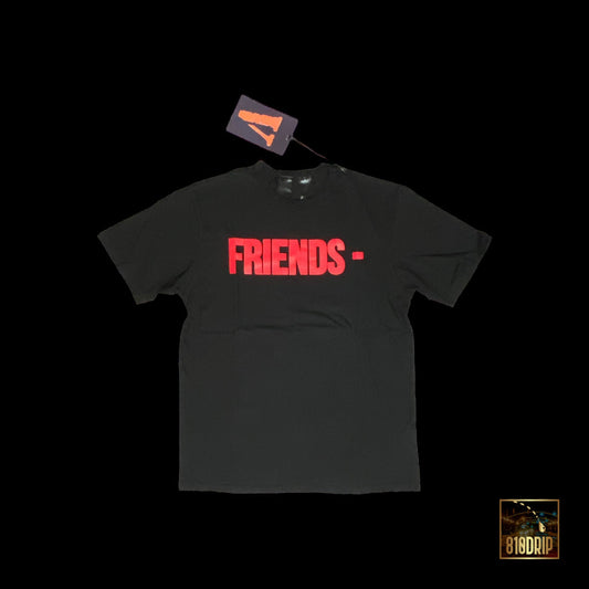 Vlone Red Friends Tee Black