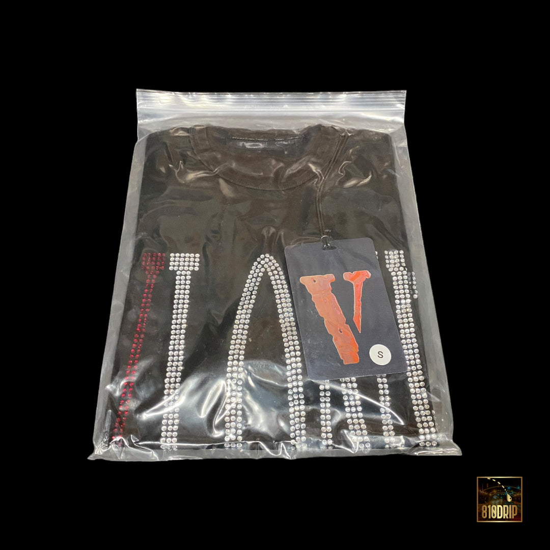 Camiseta básica con diamantes de imitación de Vlone