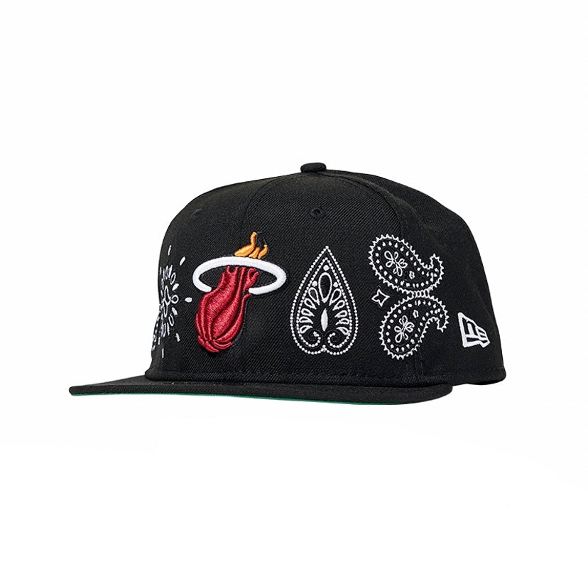 Gorra New Era Paisley Elements 9Fifty Miami Heat