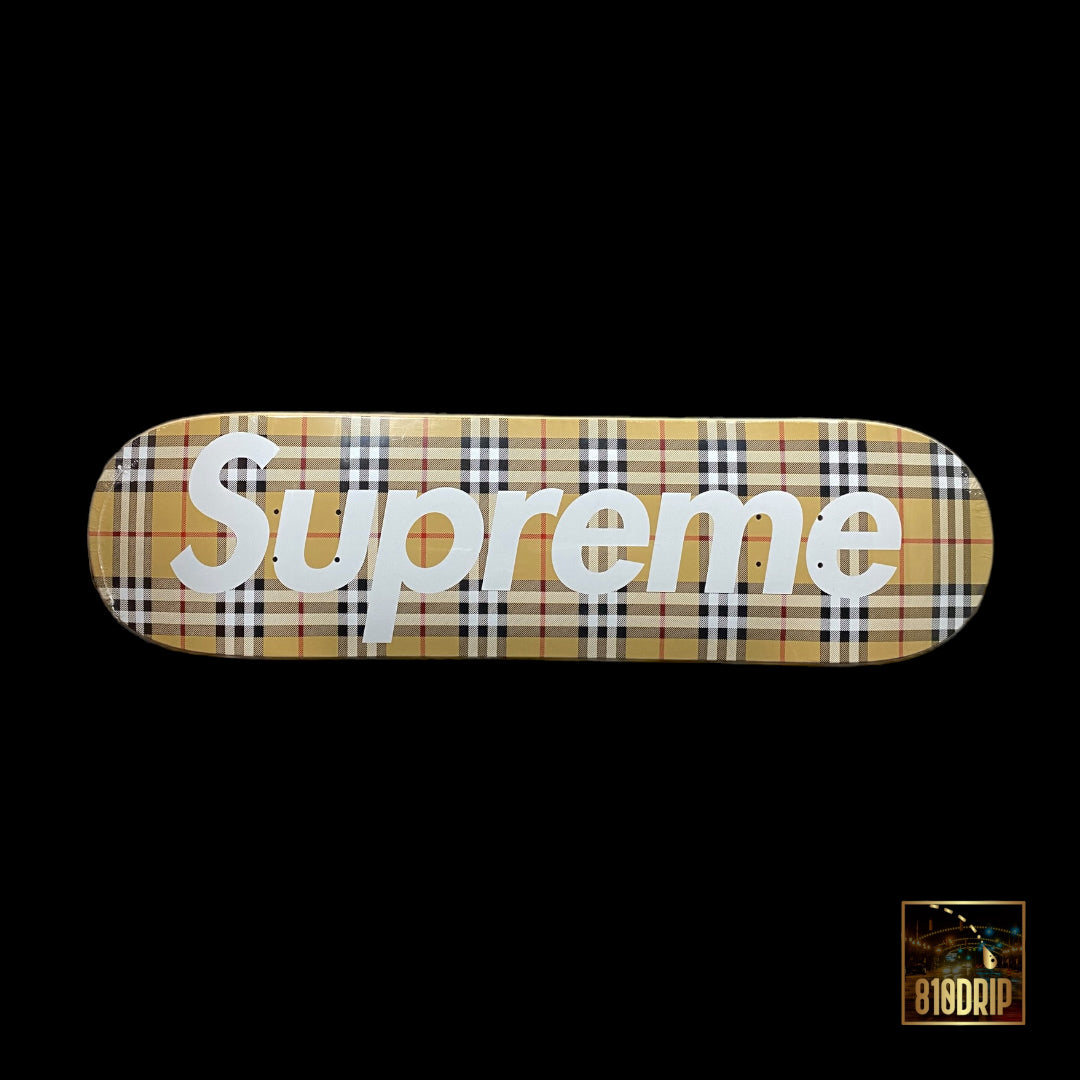 Supreme Burberry 滑板甲板套装