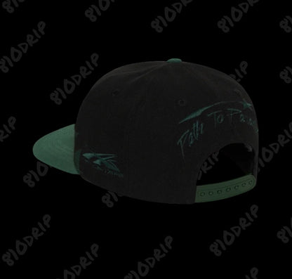 Hellstar Shark Teeth Snapback Hat Black/Green