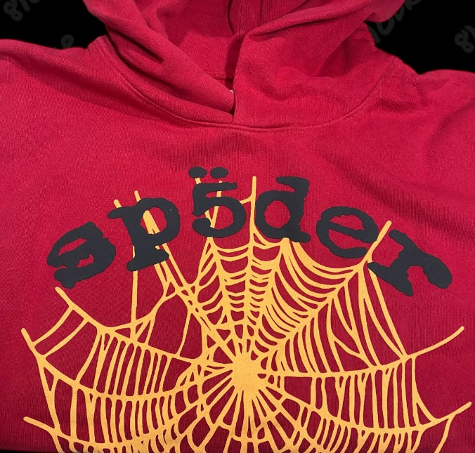 Sp5der OG Web V2 Hoodie Red
