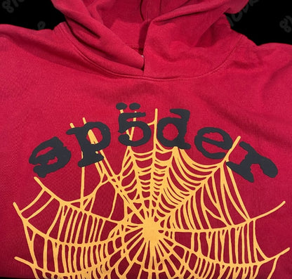 Sp5der OG Web V2 Hoodie Red