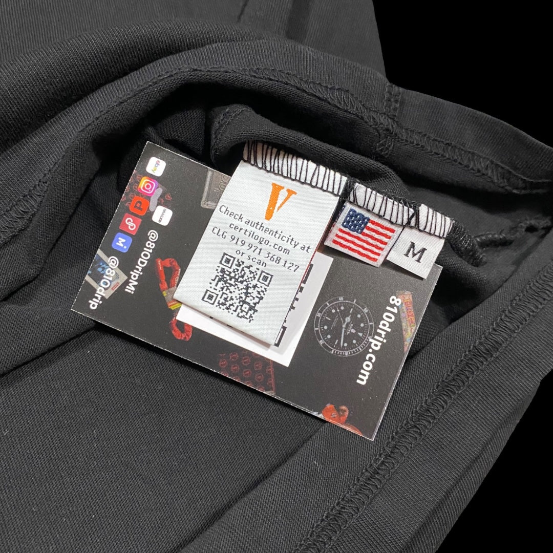 Vlone Friends 水钻工厂错误 T 恤（无 V）