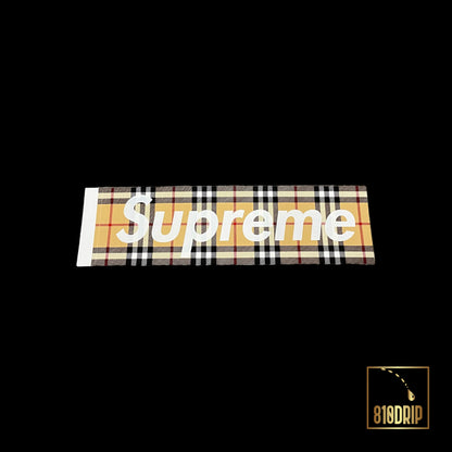 Supreme Burberry Box Logo Sticker