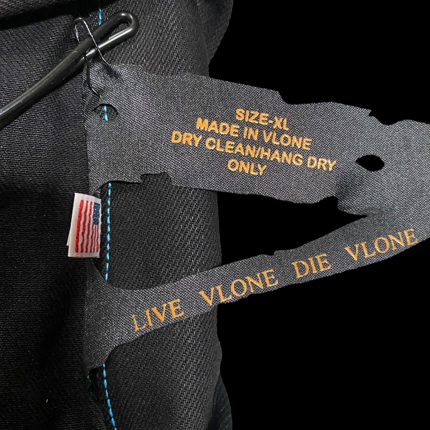 Vlone Blue Old English Denim Jacket