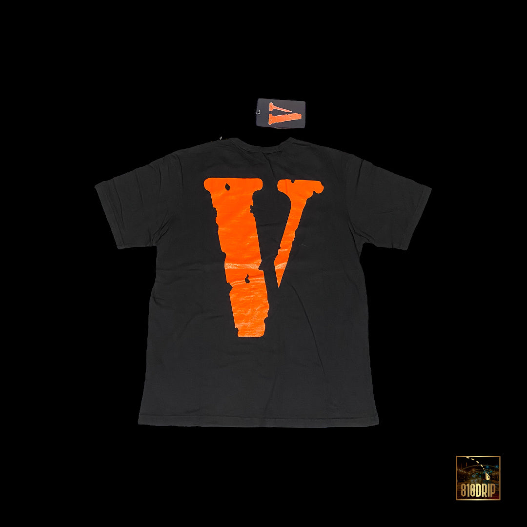 Vlone 橙色 Friends T 恤 黑色