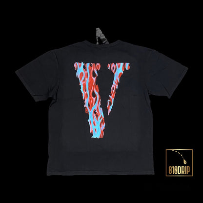 Vlone Skully Red Flame Tee