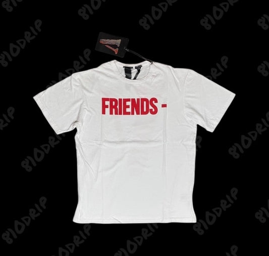 Vlone Red Friends White Tee