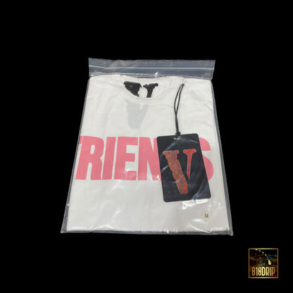 Camiseta Vlone Friends Rosa Blanco