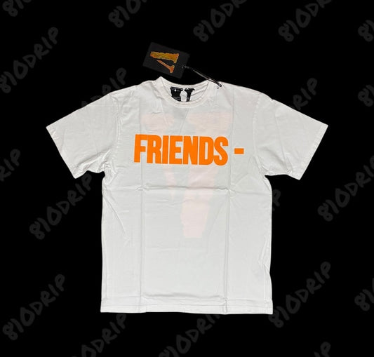 Vlone Orange Friends Tee White