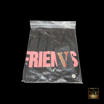 Camiseta Vlone Friends Rosa Negro