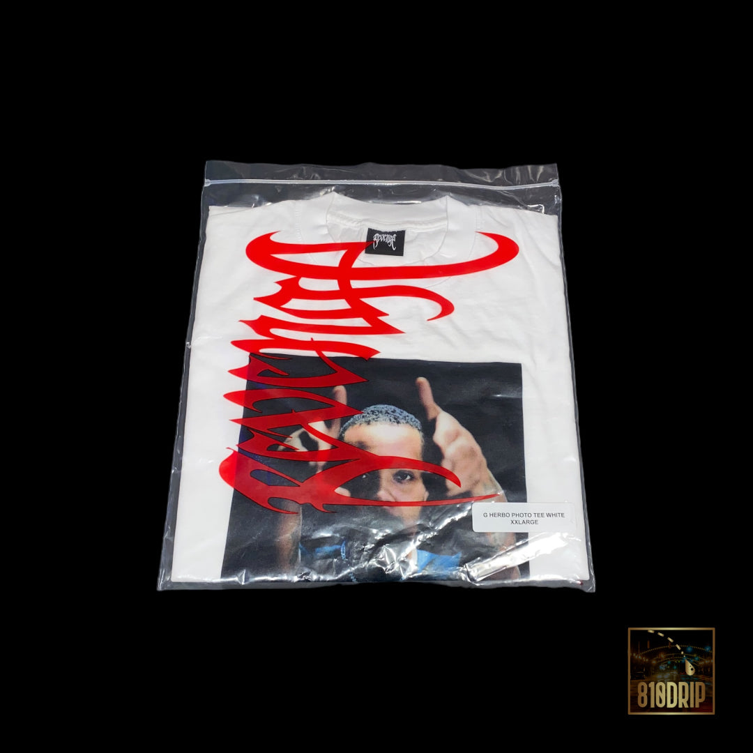 Camiseta Revenge G Herbo Photo Blanca