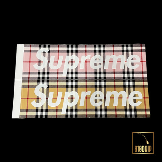 Supreme Burberry Box Logo 贴纸套装